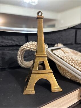 Brass Eiffel Tower made in India. Paris Decor or ornament Restoration Hardware